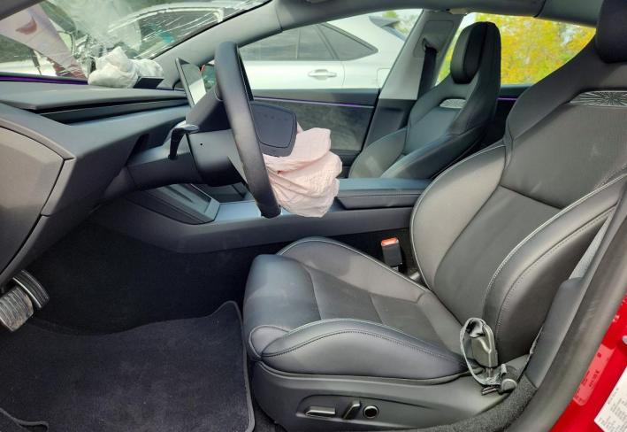 Salvage 2026 Tesla Model 3 Performance in Burgundy