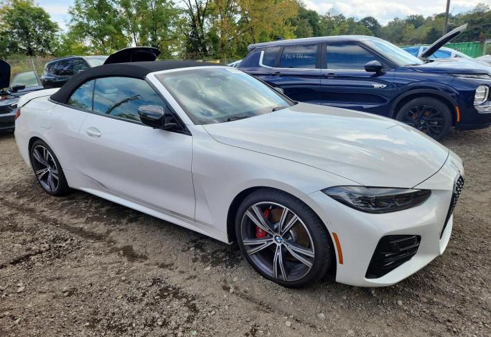 Salvage 2024 Bmw 430i  in White