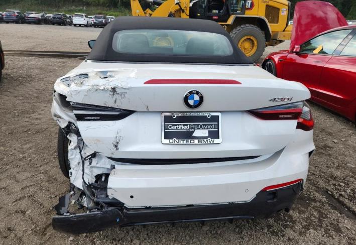 Salvage 2024 Bmw 430i  in White