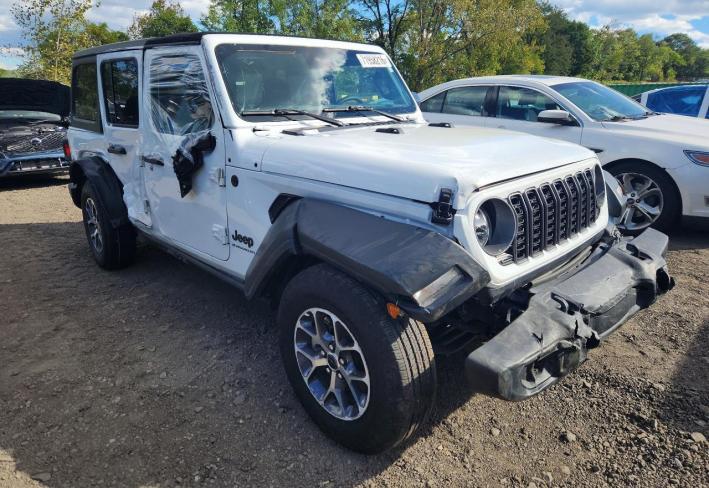 Salvage 2025 Jeep Wrangler  in White