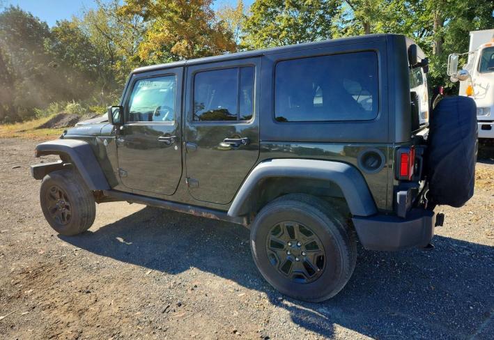 Salvage 2016 Jeep Wrangler Unlimited Sport in Green