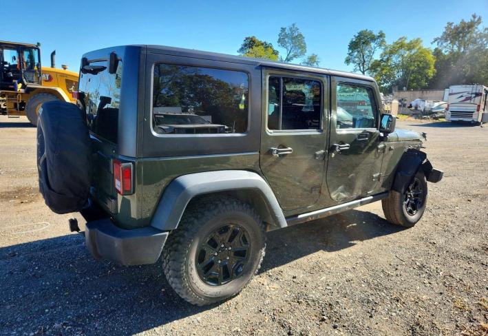 Salvage 2016 Jeep Wrangler Unlimited Sport in Green