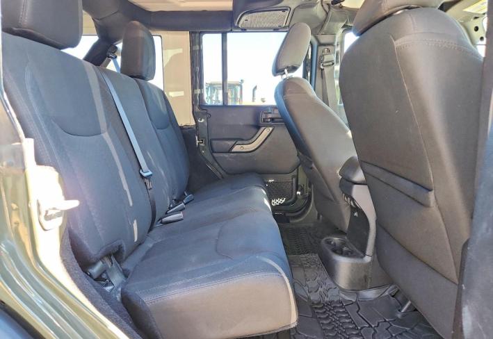 Salvage 2016 Jeep Wrangler Unlimited Sport in Green