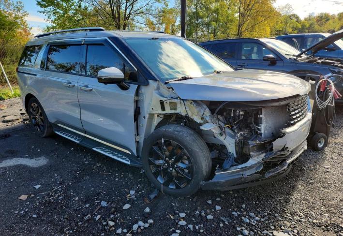 Salvage 2024 Kia Carnival Prestige in Серый