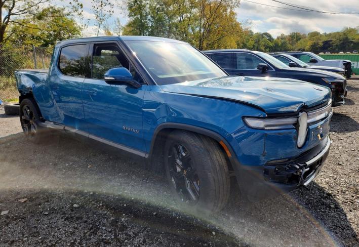 Salvage 2025 Rivian R1t Adventure in Blue