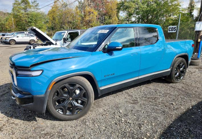 Salvage 2025 Rivian R1t Adventure in Blue