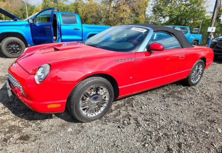 Salvage 2002 Ford Thunderbird  in Red