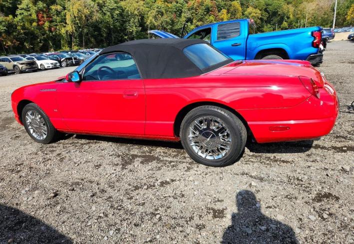 Salvage 2002 Ford Thunderbird  in Red