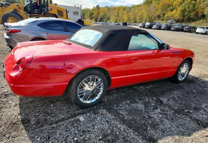 Salvage 2002 Ford Thunderbird  in Red