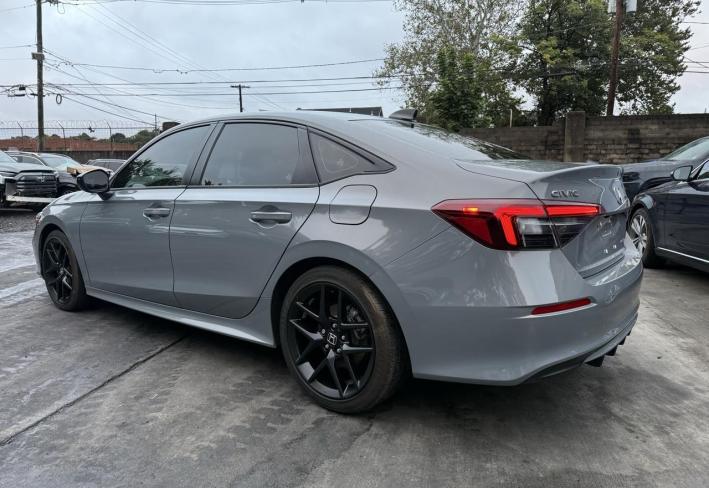 Salvage 2025 Honda Civic Sport Hybrid in Gray