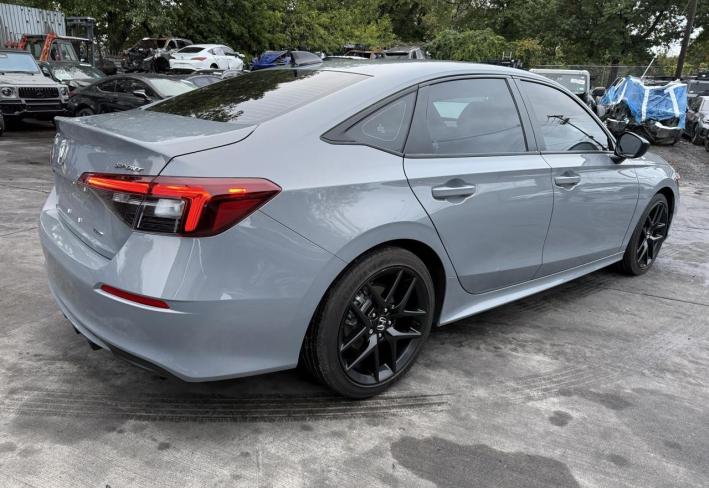 Salvage 2025 Honda Civic Sport Hybrid in Gray