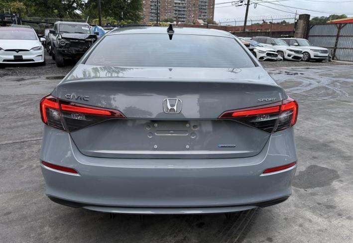 Salvage 2025 Honda Civic Sport Hybrid in Gray