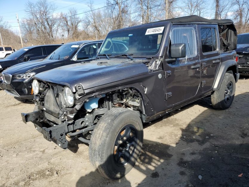 Salvage 2021 Jeep Wrangler Unlimited Sport