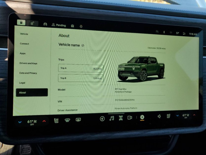 Salvage 2025 Rivian R1t Adventure