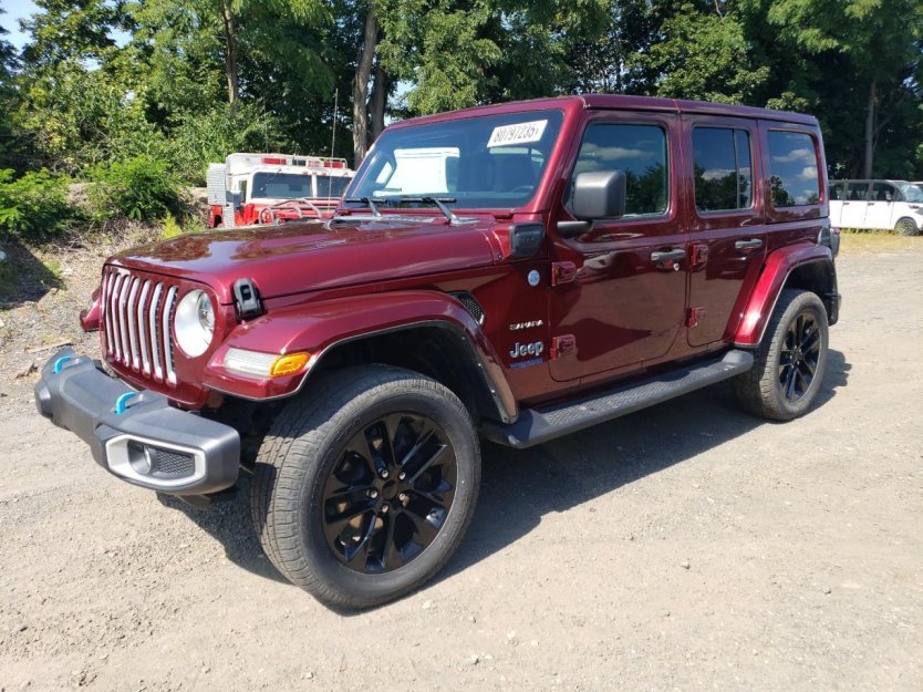 Salvage 2022 Jeep Wrangler Sahara 4xe