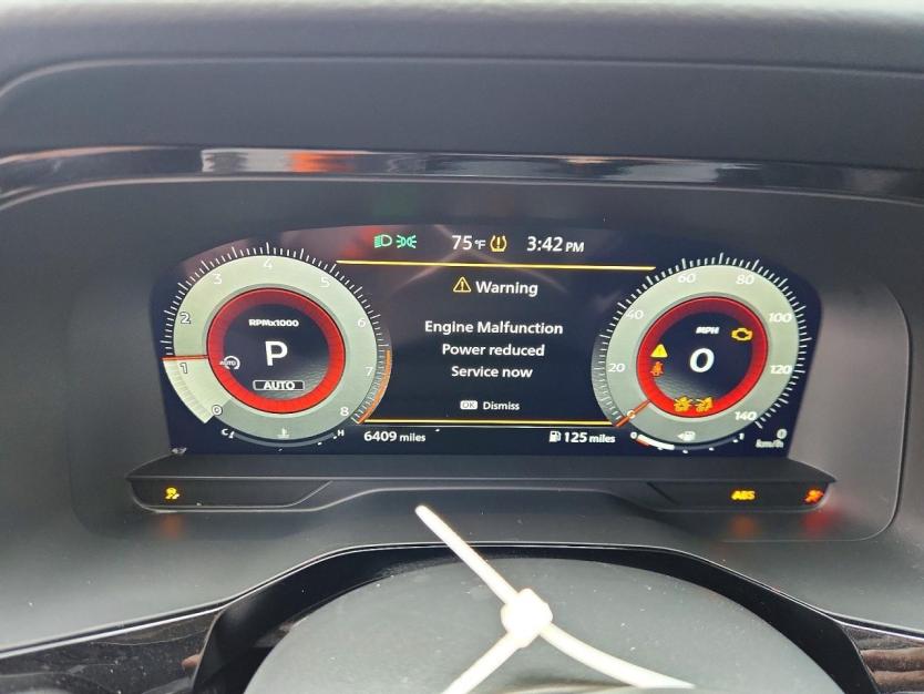 Salvage 2025 Nissan Pathfinder Platinum