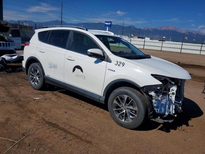 Salvage 2018 Toyota Rav4 Hybrid Le