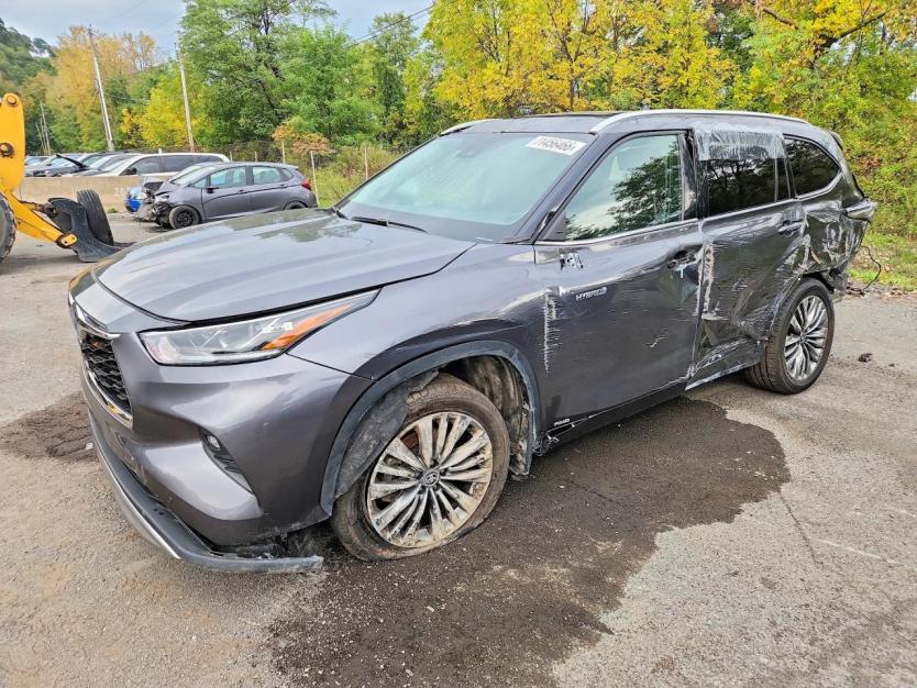 Salvage 2021 Toyota Highlander Hybrid Platinum