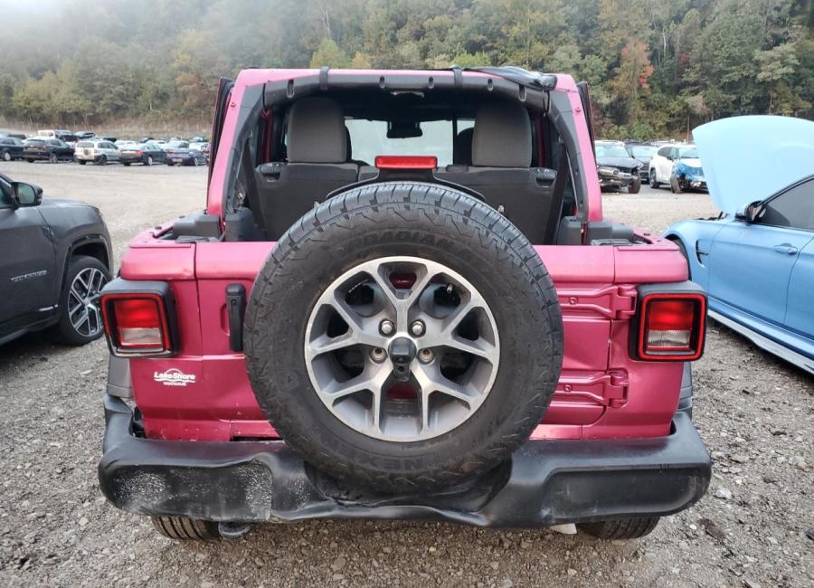 Salvage 2024 Jeep Wrangler Sport in Pink