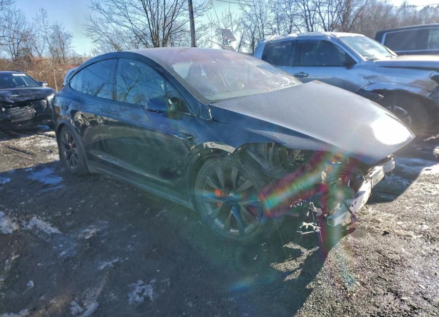 Salvage 2024 Tesla Model X Plaid in Black
