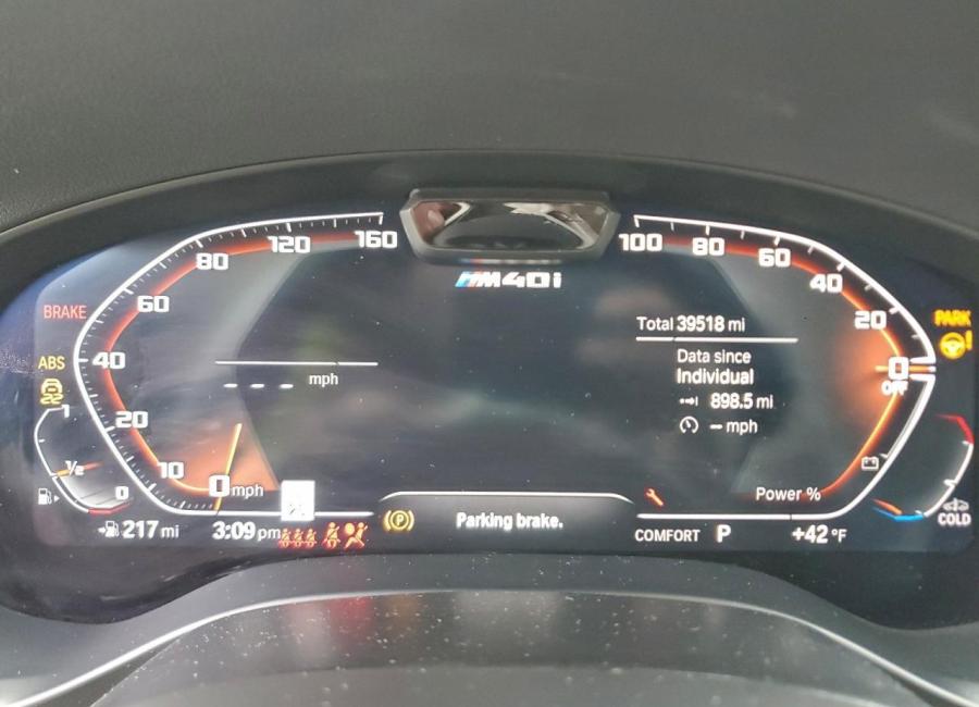 Salvage 2022 Bmw X3 M40i in Gray