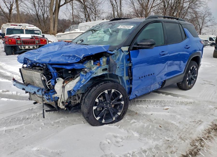 Salvage 2025 Chevrolet Equinox Rs in Blue