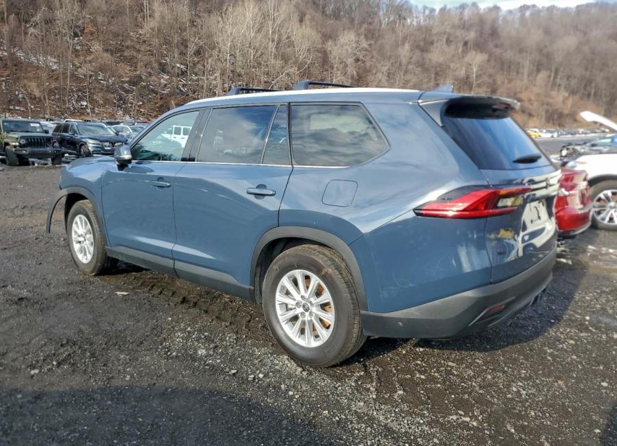 Salvage 2024 Toyota Grand Highlander Xle in Blue