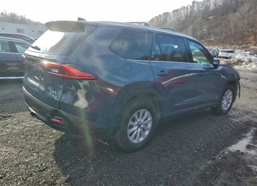 Salvage 2024 Toyota Grand Highlander Xle in Blue