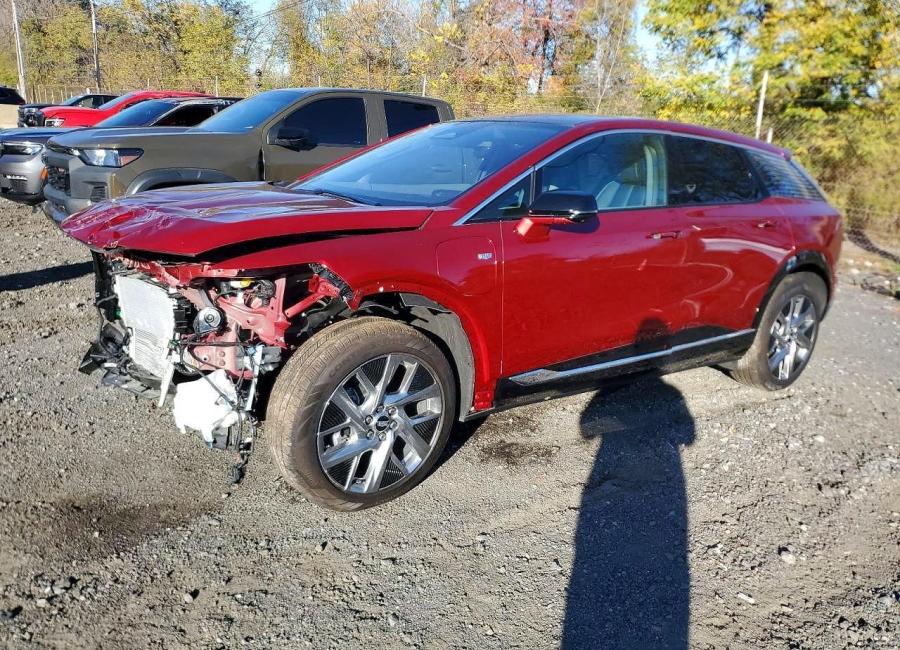 Salvage 2025 Cadillac Optiq Luxury in Burgundy