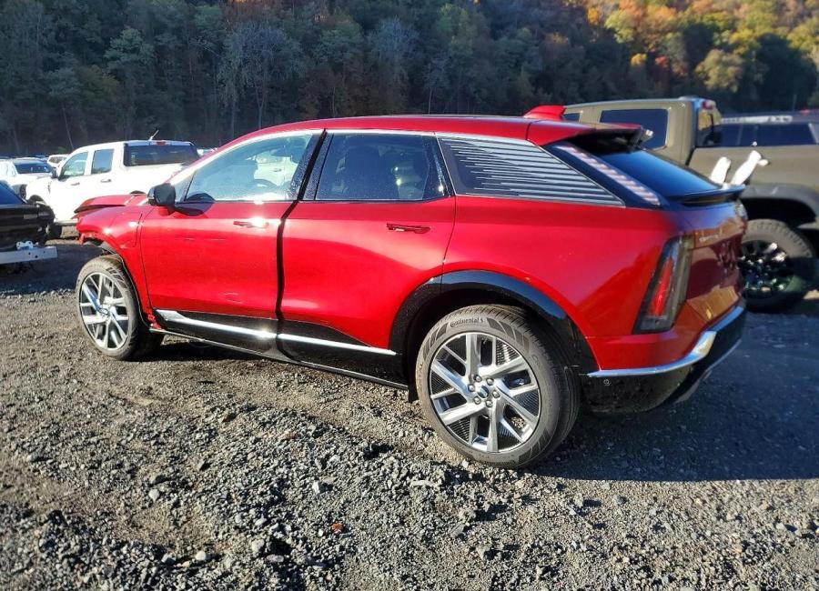 Salvage 2025 Cadillac Optiq Luxury in Burgundy