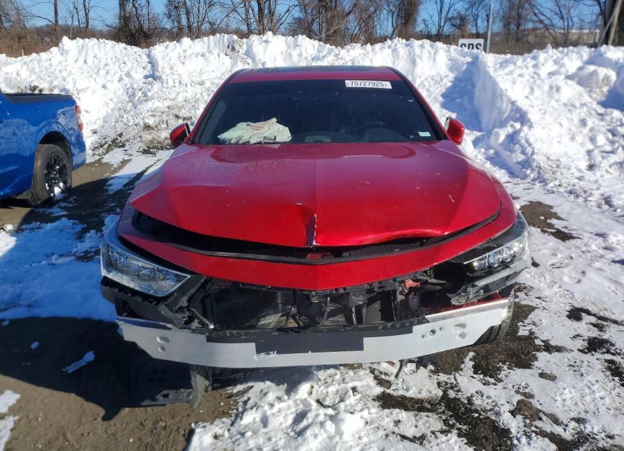 Salvage 2020 Acura Rlx Hybrid Advance in Burgundy