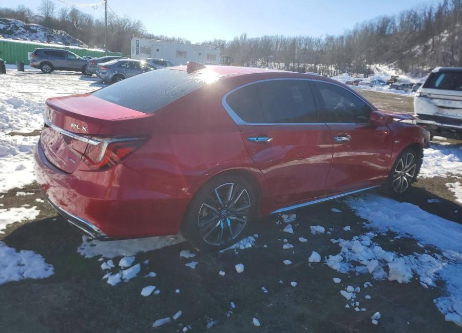 Salvage 2020 Acura Rlx Hybrid Advance in Burgundy
