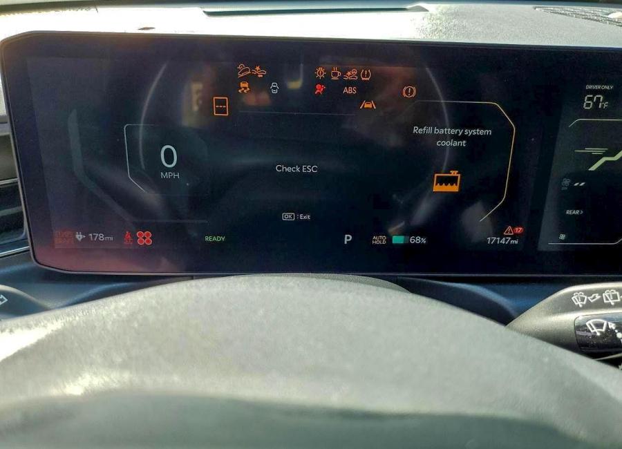 Salvage 2024 Kia Ev9 Gt Line in Black