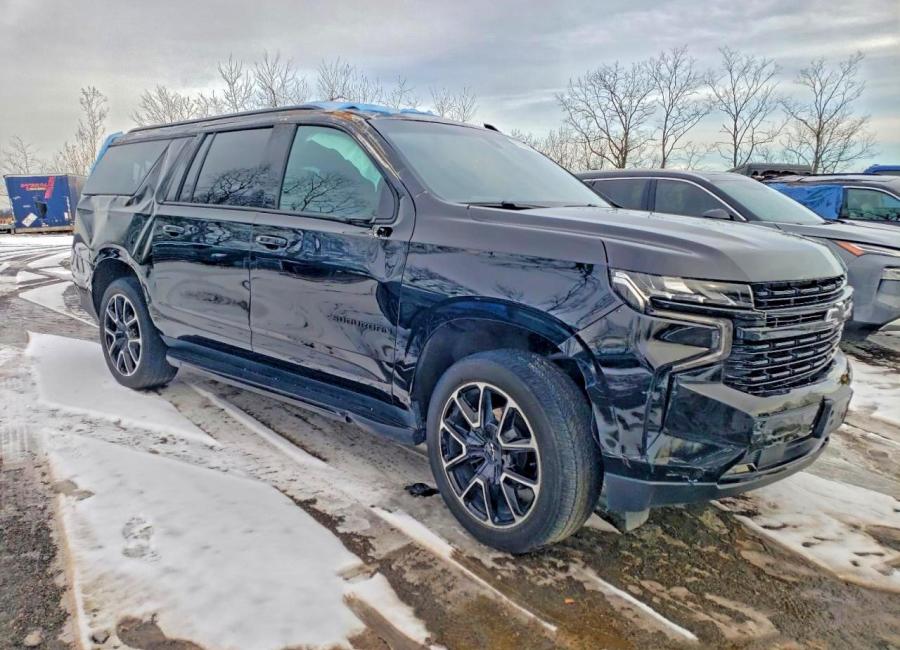 Salvage 2023 Chevrolet Suburban Rst in Black