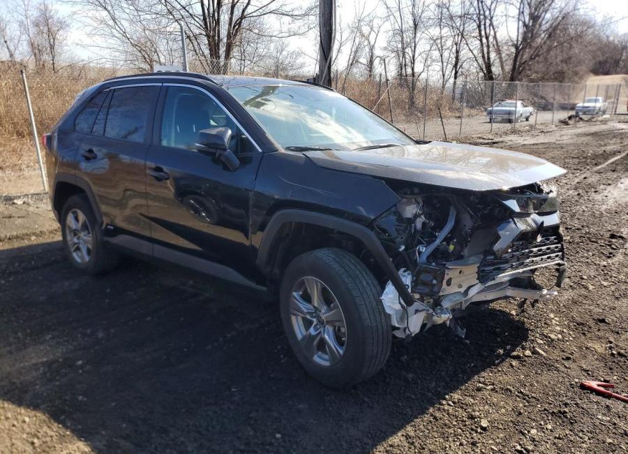 Salvage 2024 Toyota Rav4 Hybrid Le in Black
