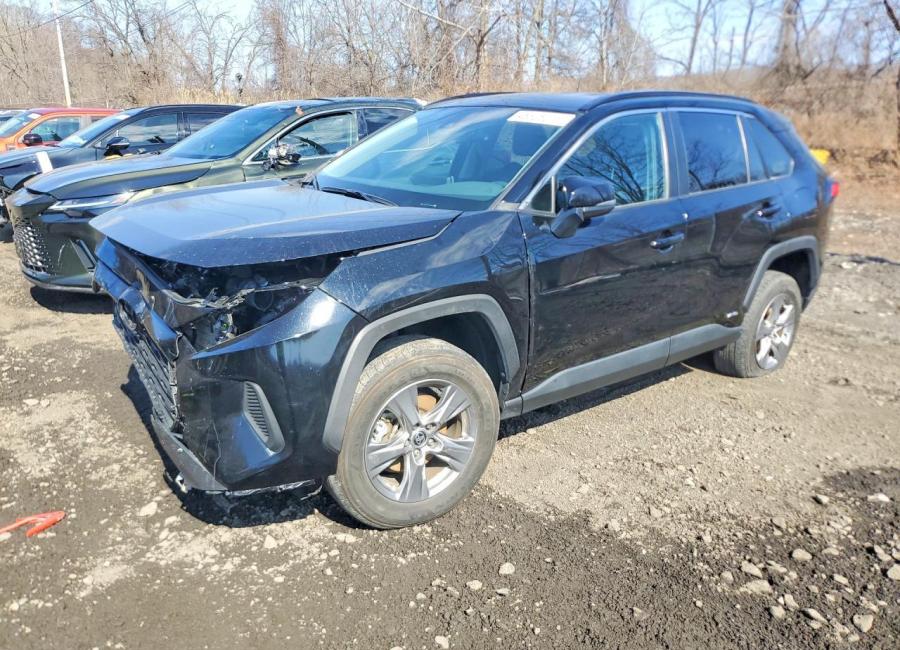 Salvage 2024 Toyota Rav4 Hybrid Le in Black