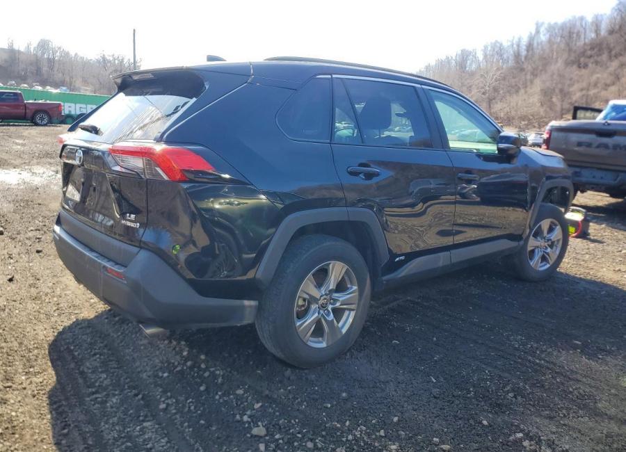 Salvage 2024 Toyota Rav4 Hybrid Le in Black