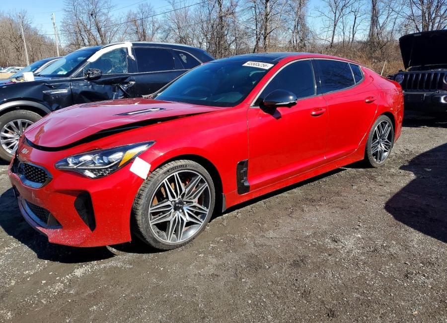 Salvage 2023 Kia Stinger Gt2 in Red