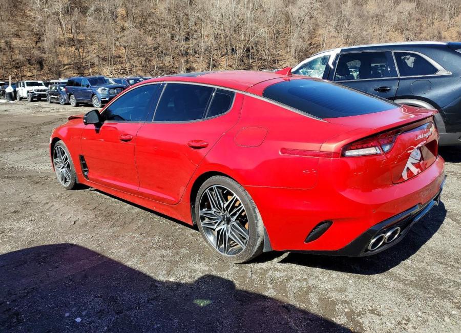 Salvage 2023 Kia Stinger Gt2 in Red