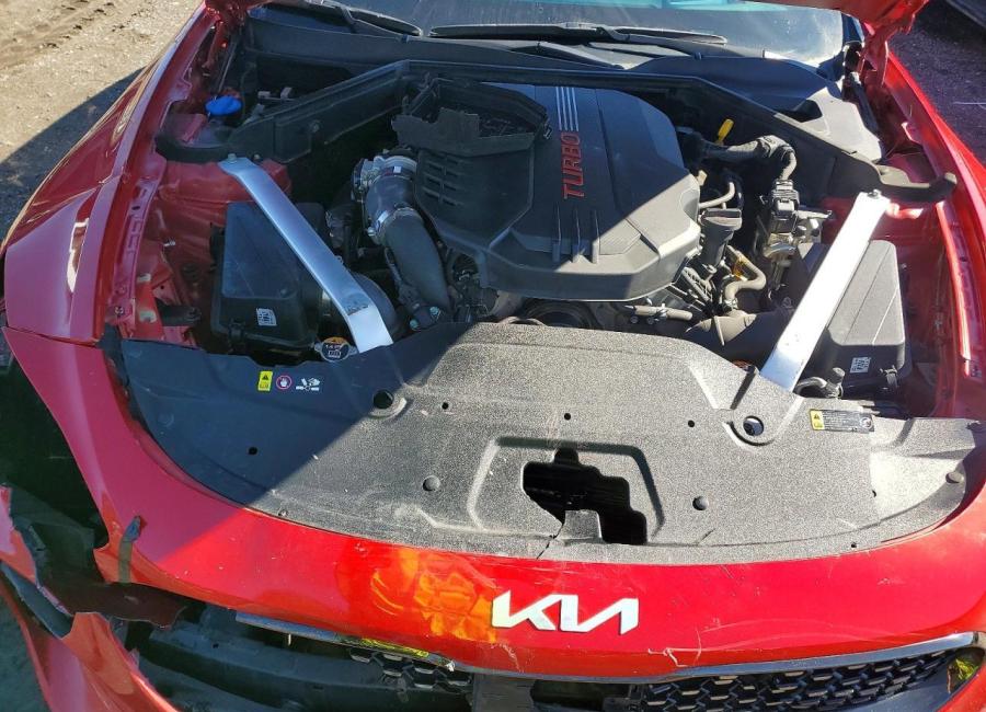 Salvage 2023 Kia Stinger Gt2 in Red