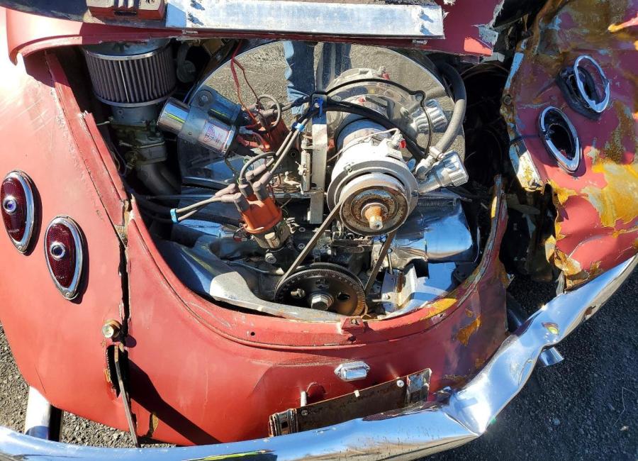 Salvage 1969 Volkswagen Beetle  in Red