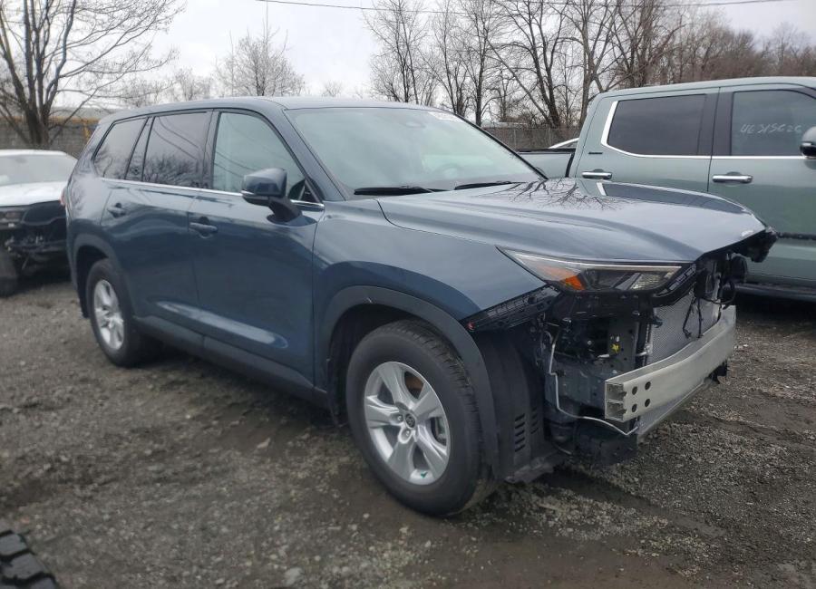 Salvage 2025 Toyota Grand Highlander  in Blue