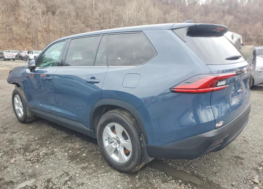 Salvage 2025 Toyota Grand Highlander  in Blue