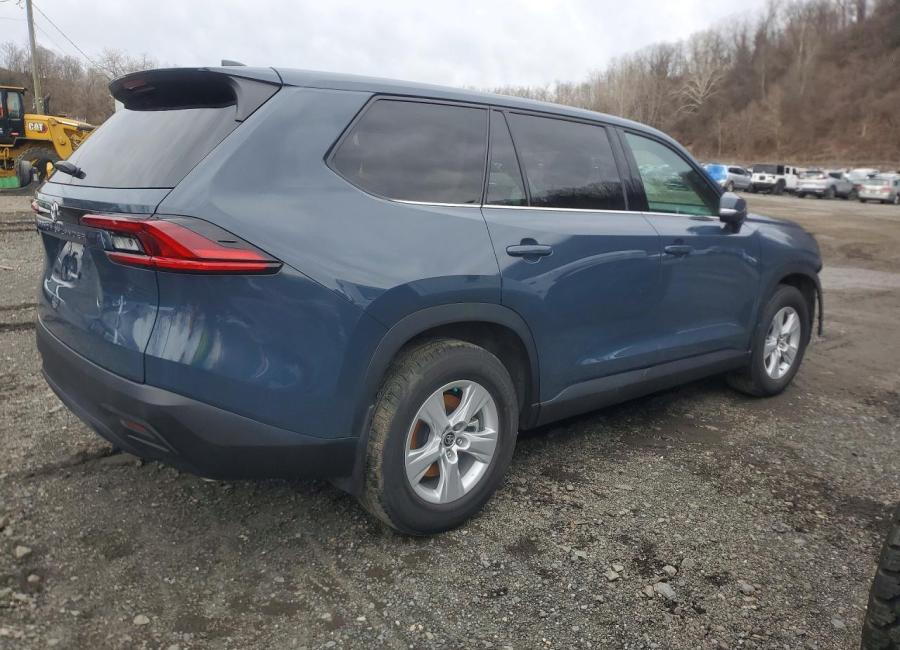 Salvage 2025 Toyota Grand Highlander  in Blue