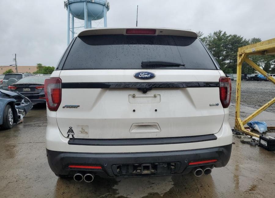 Salvage 2019 Ford Explorer Sport in White