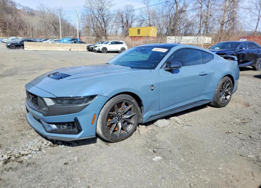 Salvage 2024 Ford Mustang Dark Horse in Blue