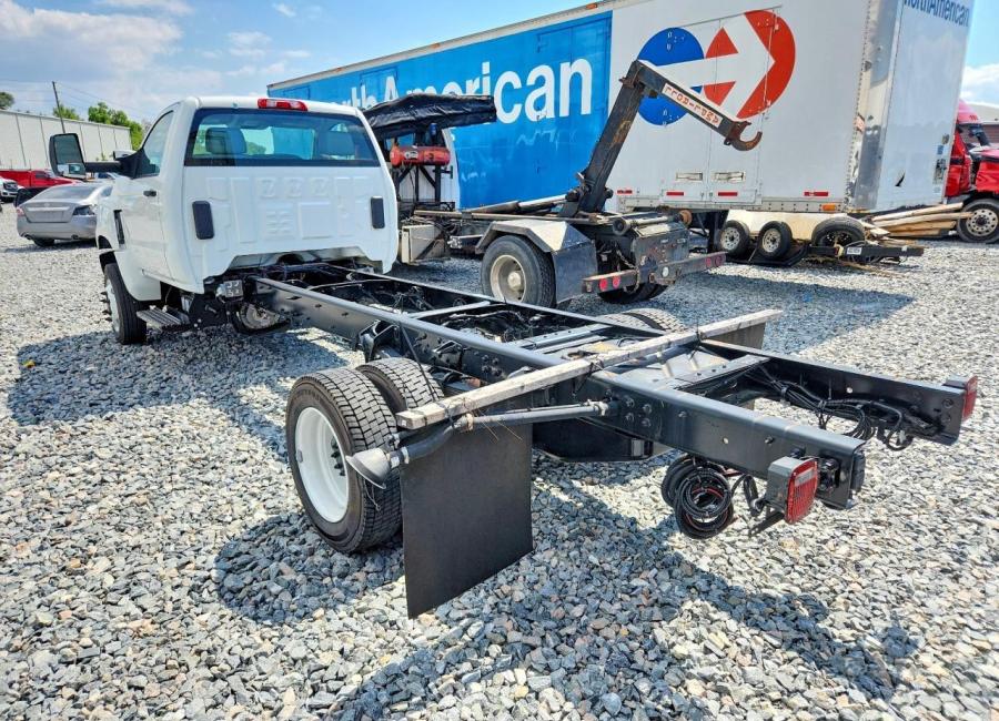 Salvage 2023 International Cv515 Flat Bed Truck in White