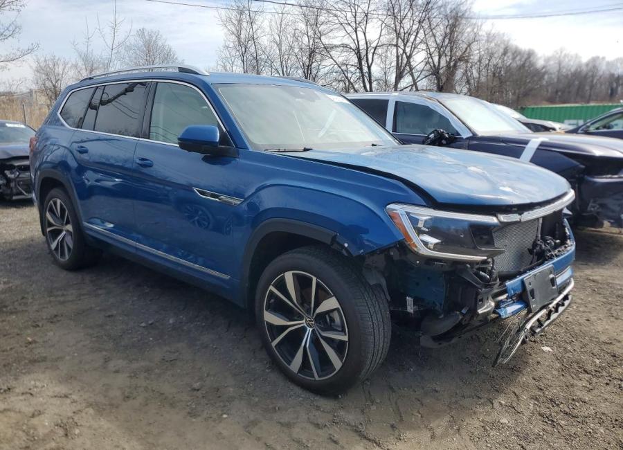 Salvage 2025 Volkswagen Atlas Sel Premium R-line in Blue