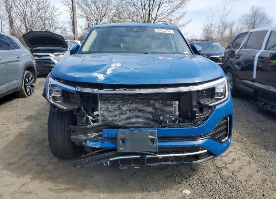 Salvage 2025 Volkswagen Atlas Sel Premium R-line in Blue