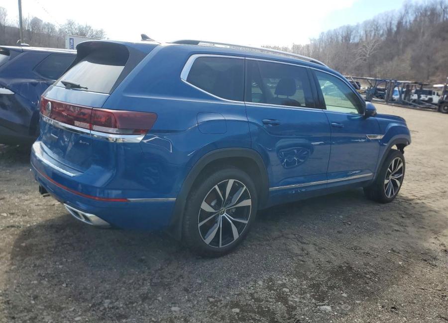 Salvage 2025 Volkswagen Atlas Sel Premium R-line in Blue